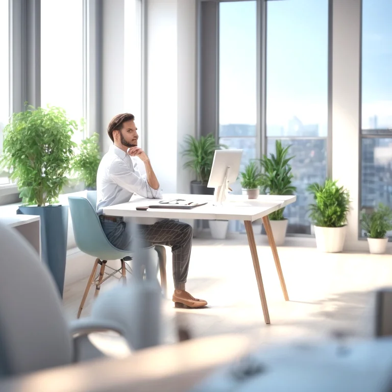 集中して瞑想する経営者のイメージ